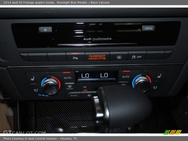 Moonlight Blue Metallic / Black Valcona 2014 Audi S6 Prestige quattro Sedan