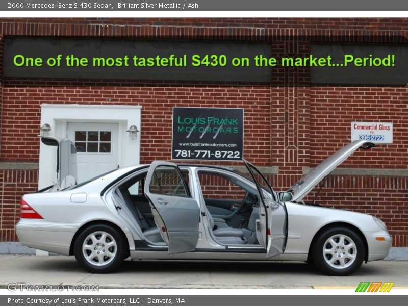 Brilliant Silver Metallic / Ash 2000 Mercedes-Benz S 430 Sedan