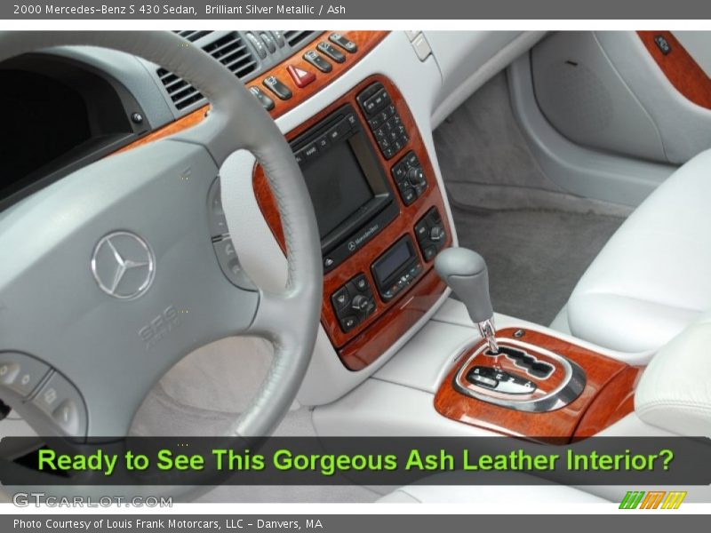 Brilliant Silver Metallic / Ash 2000 Mercedes-Benz S 430 Sedan