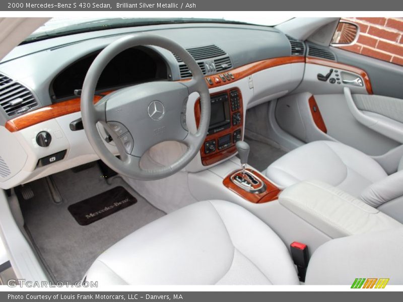 Brilliant Silver Metallic / Ash 2000 Mercedes-Benz S 430 Sedan