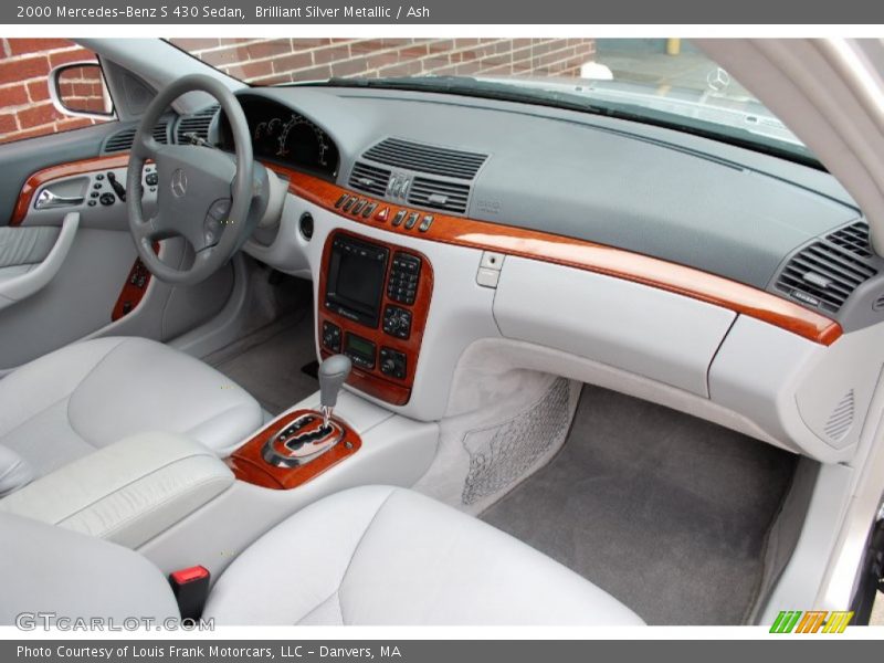 Brilliant Silver Metallic / Ash 2000 Mercedes-Benz S 430 Sedan