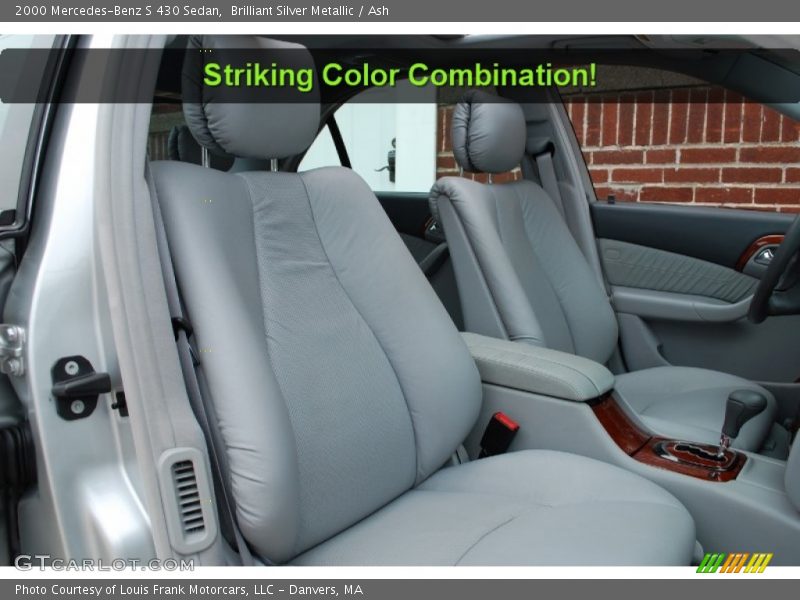 Brilliant Silver Metallic / Ash 2000 Mercedes-Benz S 430 Sedan