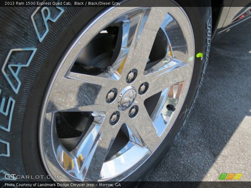 Black / Black/Diesel Gray 2013 Ram 1500 Express Quad Cab