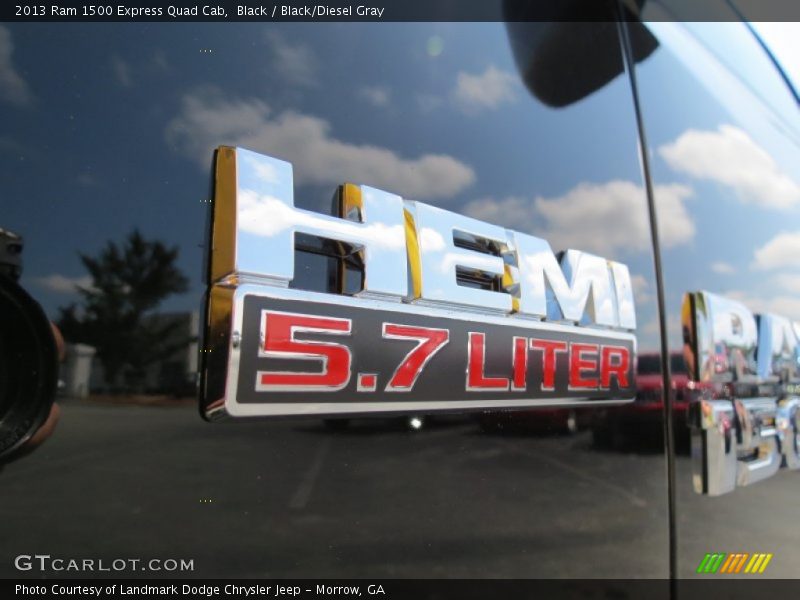 Black / Black/Diesel Gray 2013 Ram 1500 Express Quad Cab