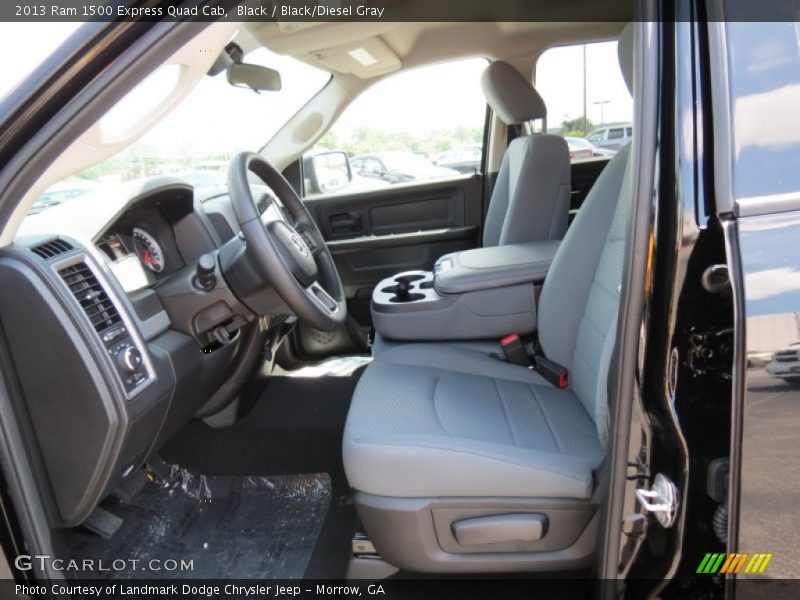 Black / Black/Diesel Gray 2013 Ram 1500 Express Quad Cab