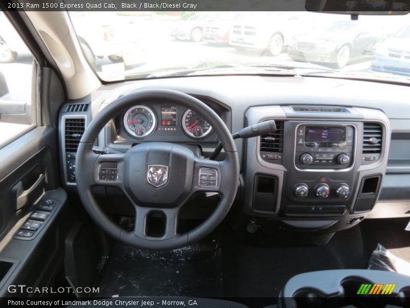 Black / Black/Diesel Gray 2013 Ram 1500 Express Quad Cab