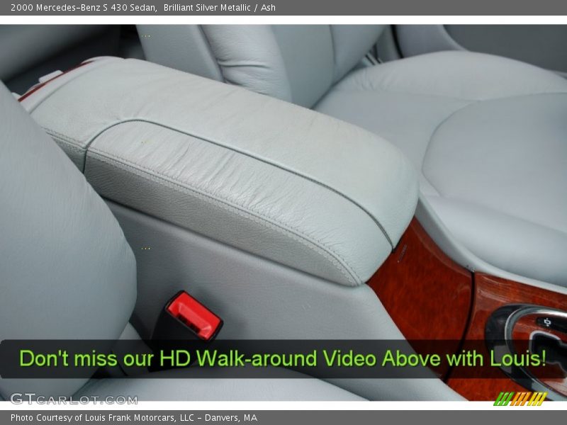Brilliant Silver Metallic / Ash 2000 Mercedes-Benz S 430 Sedan