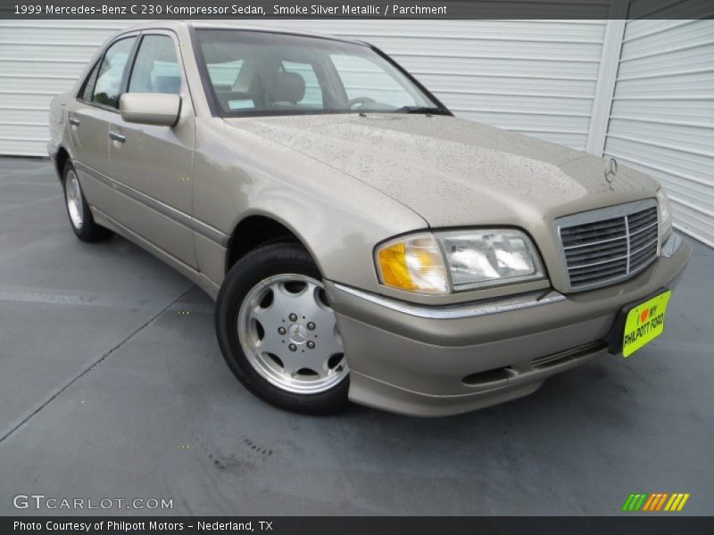 Smoke Silver Metallic / Parchment 1999 Mercedes-Benz C 230 Kompressor Sedan