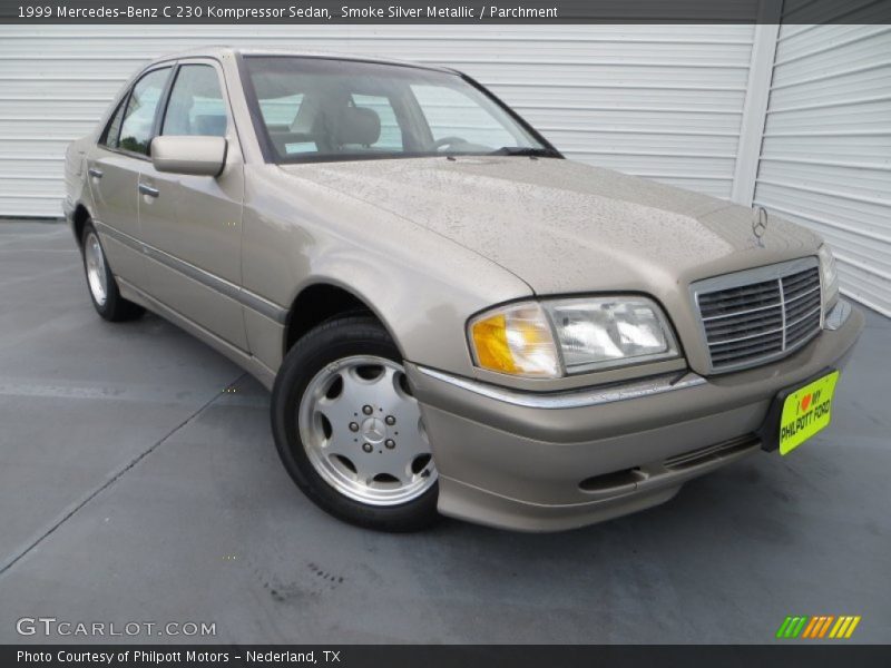 Smoke Silver Metallic / Parchment 1999 Mercedes-Benz C 230 Kompressor Sedan