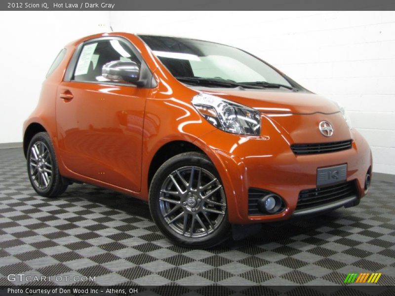 Hot Lava / Dark Gray 2012 Scion iQ