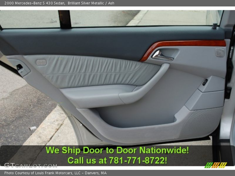 Brilliant Silver Metallic / Ash 2000 Mercedes-Benz S 430 Sedan