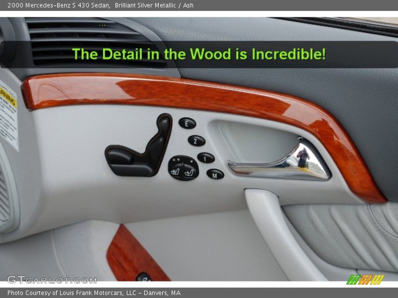 Brilliant Silver Metallic / Ash 2000 Mercedes-Benz S 430 Sedan