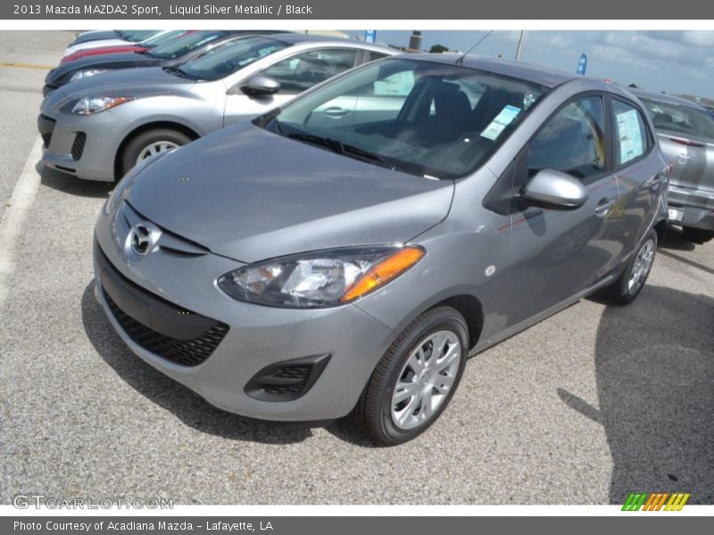 Liquid Silver Metallic / Black 2013 Mazda MAZDA2 Sport