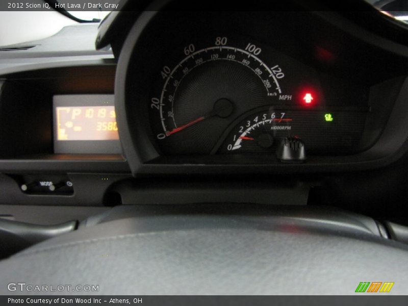 Hot Lava / Dark Gray 2012 Scion iQ