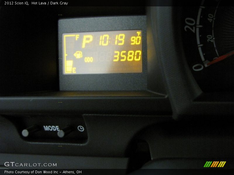 Hot Lava / Dark Gray 2012 Scion iQ