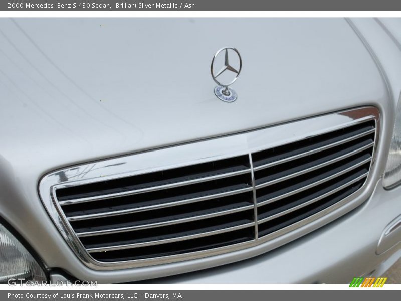 Brilliant Silver Metallic / Ash 2000 Mercedes-Benz S 430 Sedan