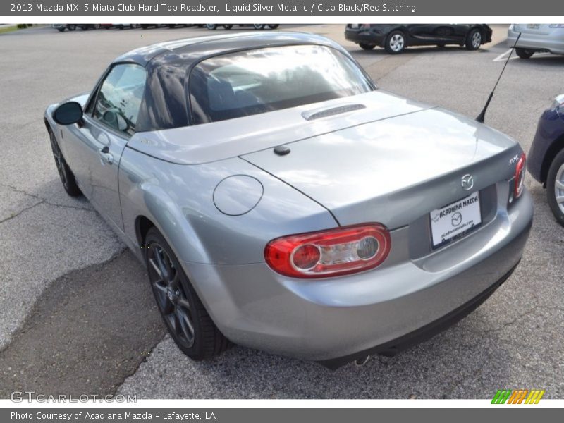 Liquid Silver Metallic / Club Black/Red Stitching 2013 Mazda MX-5 Miata Club Hard Top Roadster