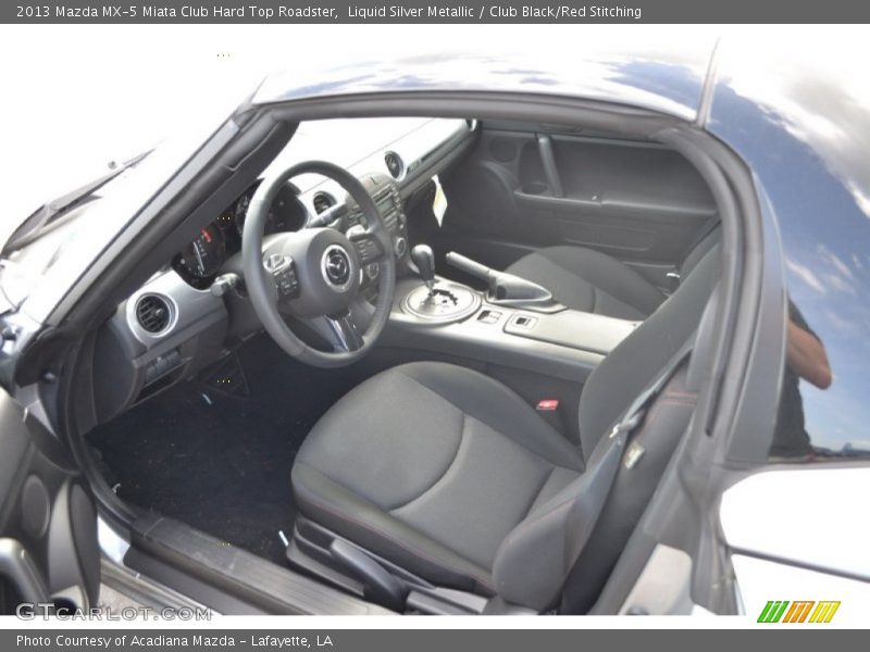 Club Black/Red Stitching Interior - 2013 MX-5 Miata Club Hard Top Roadster 