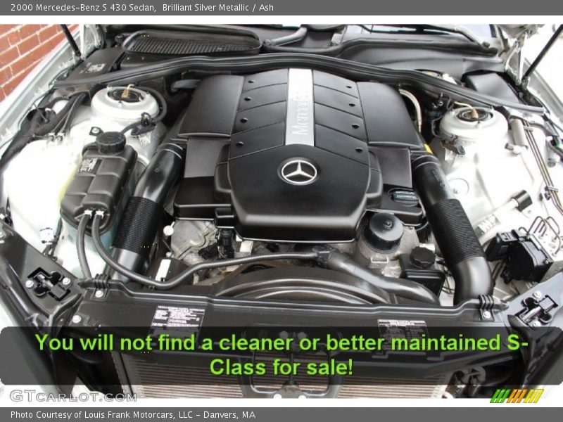Brilliant Silver Metallic / Ash 2000 Mercedes-Benz S 430 Sedan
