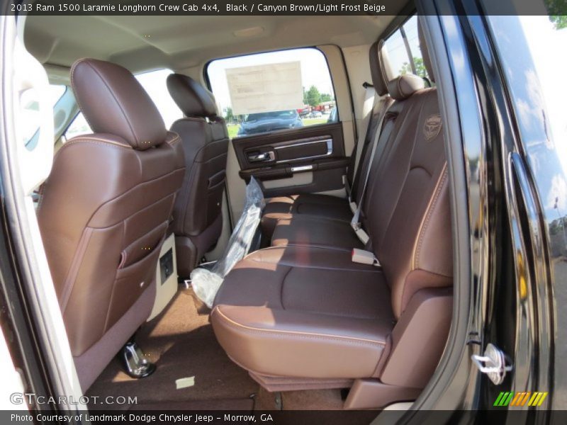 Black / Canyon Brown/Light Frost Beige 2013 Ram 1500 Laramie Longhorn Crew Cab 4x4