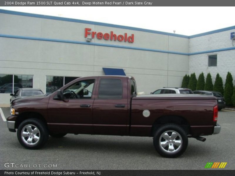 Deep Molten Red Pearl / Dark Slate Gray 2004 Dodge Ram 1500 SLT Quad Cab 4x4
