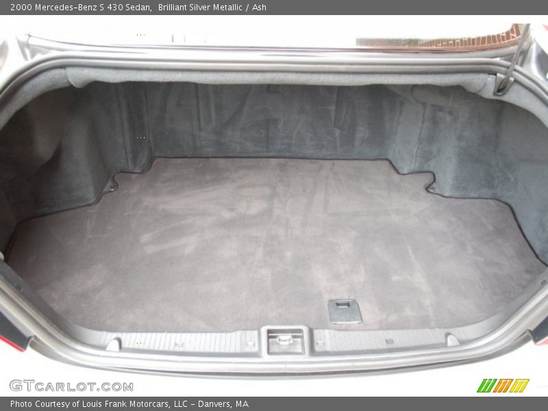 Brilliant Silver Metallic / Ash 2000 Mercedes-Benz S 430 Sedan