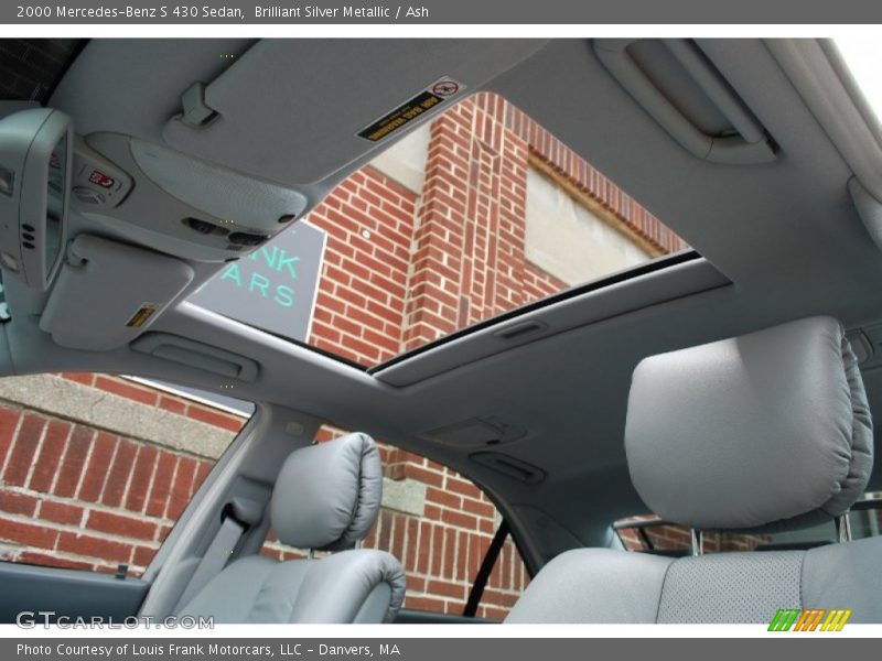 Brilliant Silver Metallic / Ash 2000 Mercedes-Benz S 430 Sedan