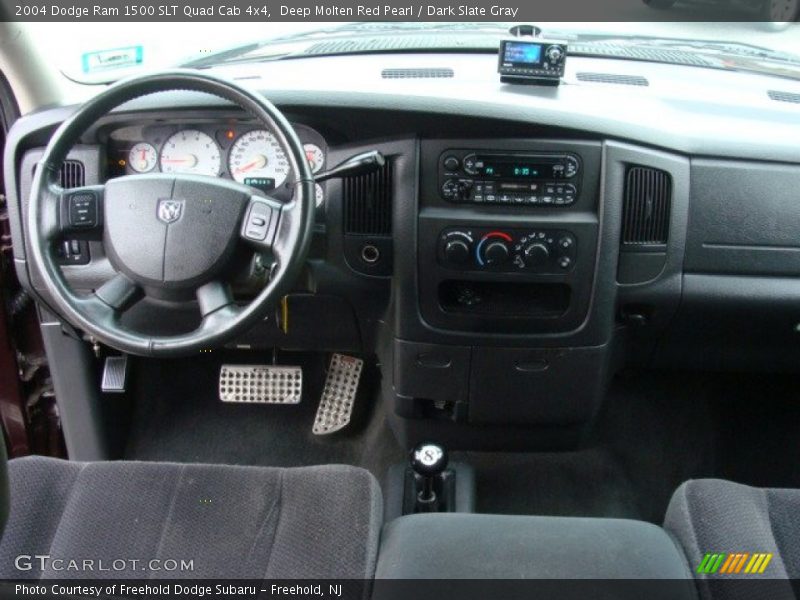 Deep Molten Red Pearl / Dark Slate Gray 2004 Dodge Ram 1500 SLT Quad Cab 4x4