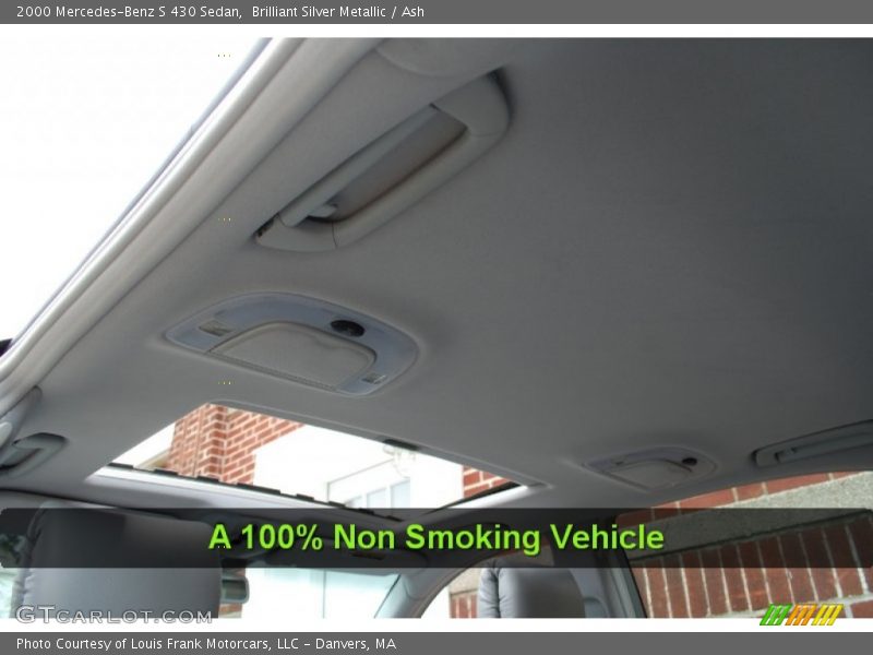 Brilliant Silver Metallic / Ash 2000 Mercedes-Benz S 430 Sedan