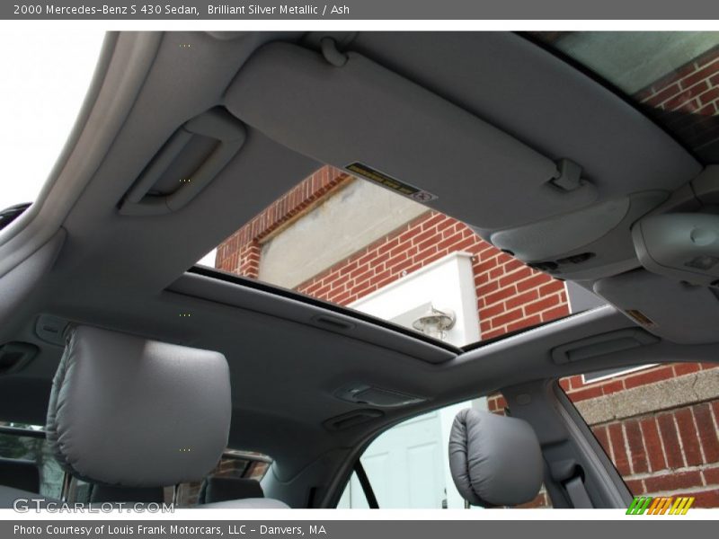 Brilliant Silver Metallic / Ash 2000 Mercedes-Benz S 430 Sedan