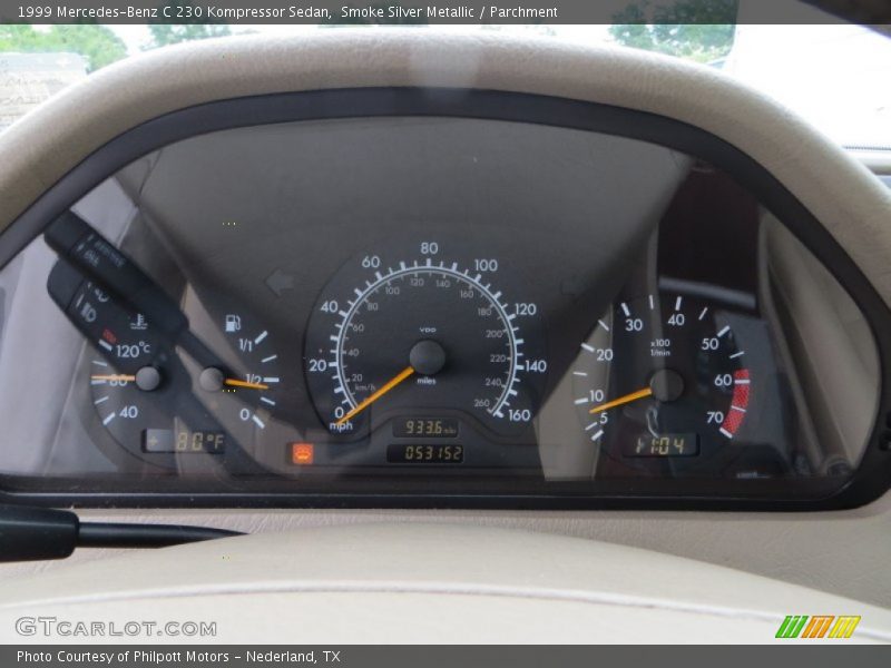 Smoke Silver Metallic / Parchment 1999 Mercedes-Benz C 230 Kompressor Sedan