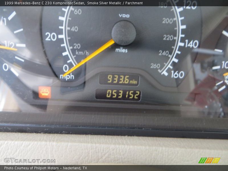 Smoke Silver Metallic / Parchment 1999 Mercedes-Benz C 230 Kompressor Sedan