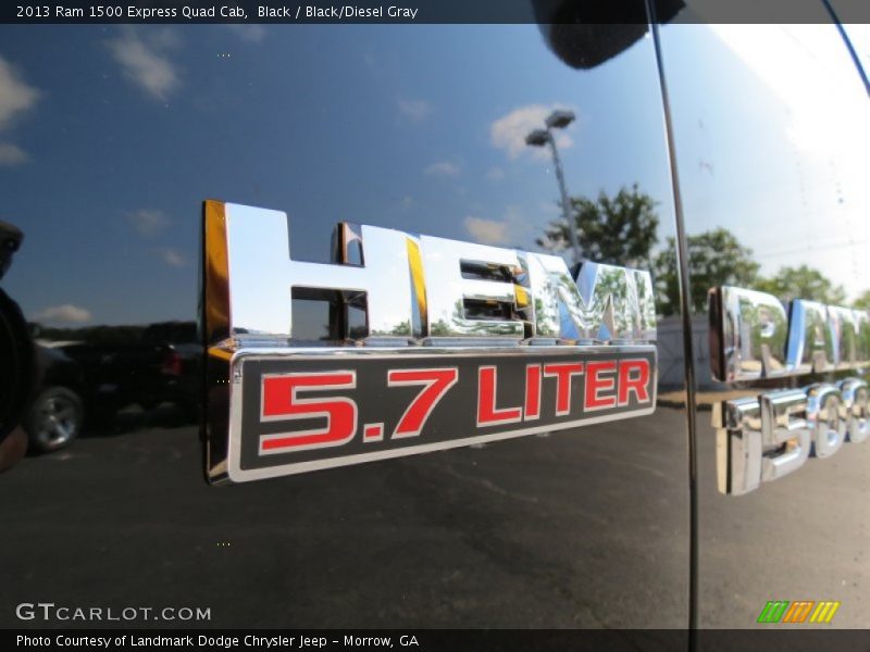 Black / Black/Diesel Gray 2013 Ram 1500 Express Quad Cab