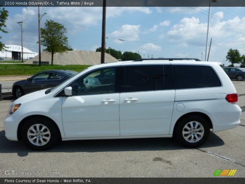 Taffeta White / Beige 2010 Honda Odyssey EX-L