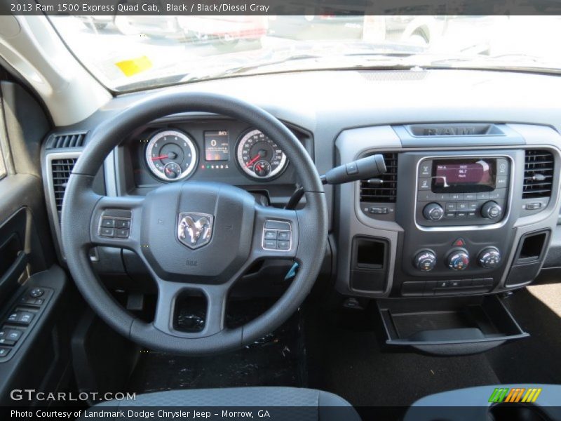 Black / Black/Diesel Gray 2013 Ram 1500 Express Quad Cab