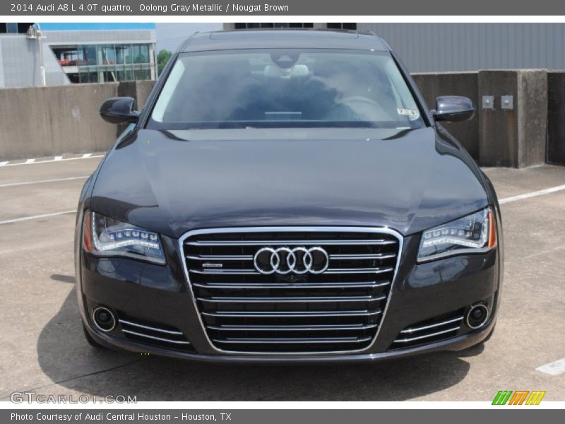 Oolong Gray Metallic / Nougat Brown 2014 Audi A8 L 4.0T quattro