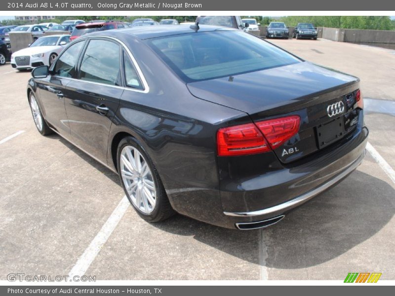 Oolong Gray Metallic / Nougat Brown 2014 Audi A8 L 4.0T quattro