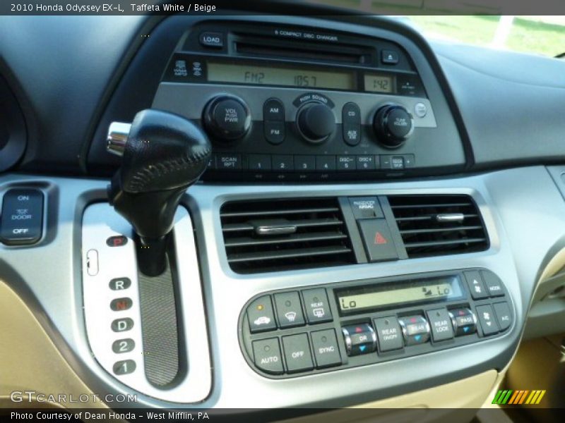 Taffeta White / Beige 2010 Honda Odyssey EX-L