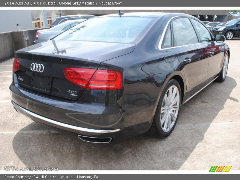 Oolong Gray Metallic / Nougat Brown 2014 Audi A8 L 4.0T quattro