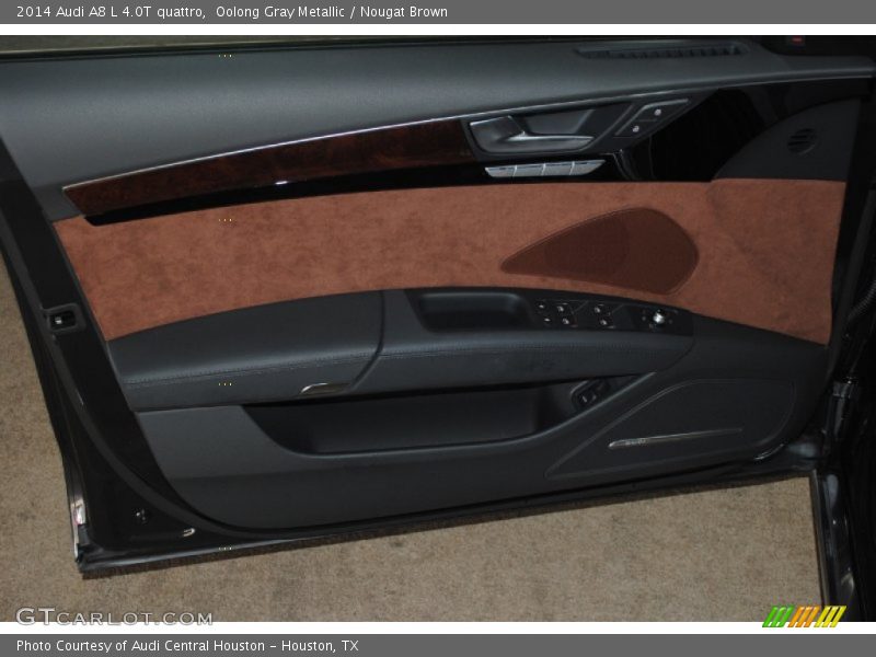 Oolong Gray Metallic / Nougat Brown 2014 Audi A8 L 4.0T quattro