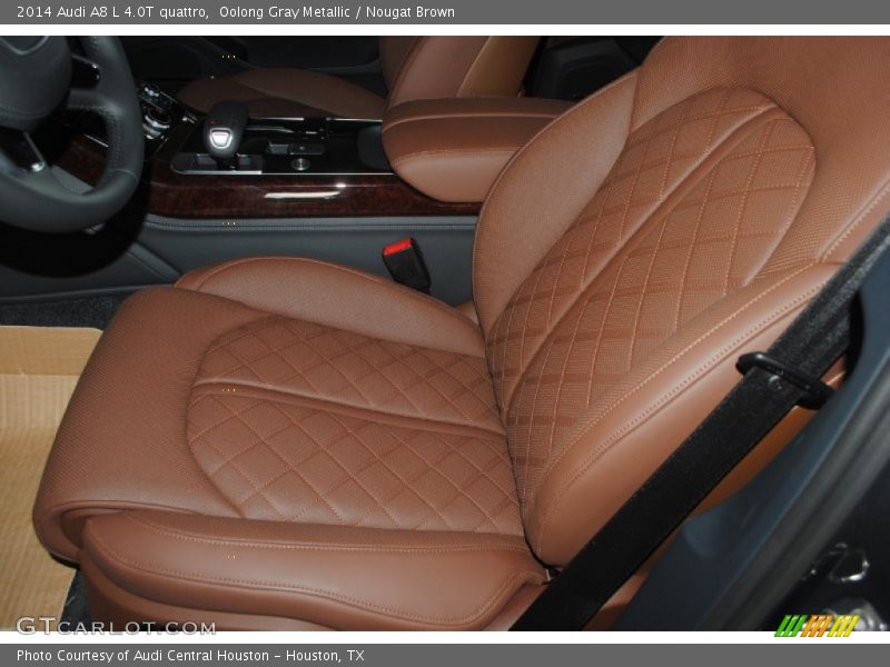 Oolong Gray Metallic / Nougat Brown 2014 Audi A8 L 4.0T quattro
