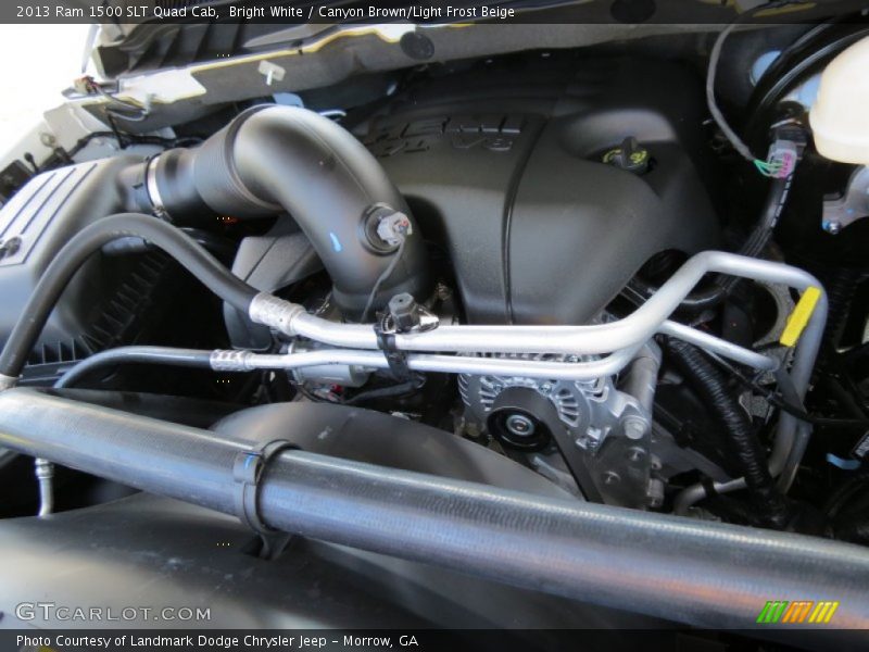 Bright White / Canyon Brown/Light Frost Beige 2013 Ram 1500 SLT Quad Cab