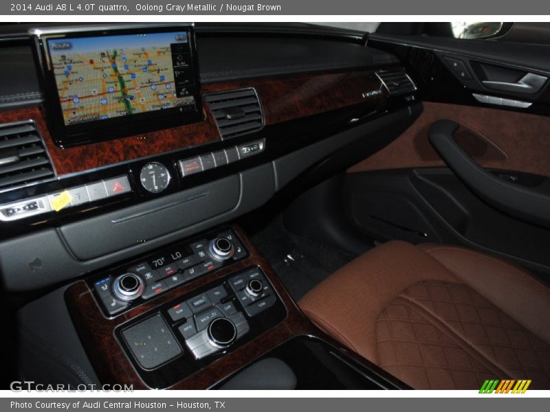 Oolong Gray Metallic / Nougat Brown 2014 Audi A8 L 4.0T quattro