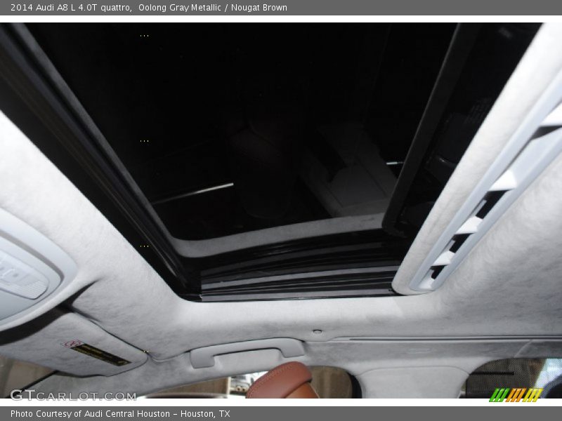 Oolong Gray Metallic / Nougat Brown 2014 Audi A8 L 4.0T quattro