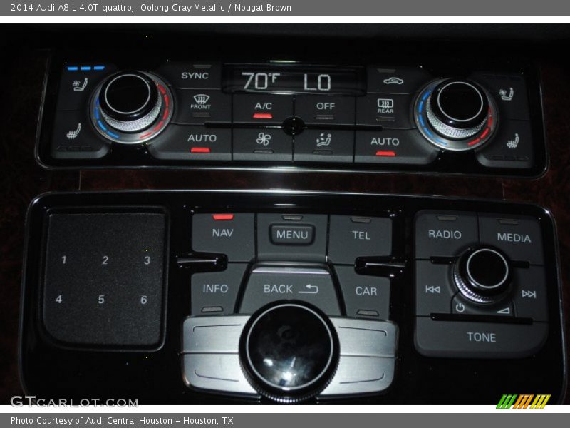 Oolong Gray Metallic / Nougat Brown 2014 Audi A8 L 4.0T quattro