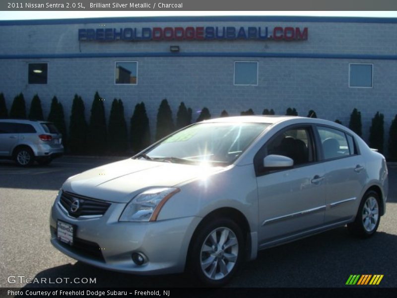 Brilliant Silver Metallic / Charcoal 2011 Nissan Sentra 2.0 SL