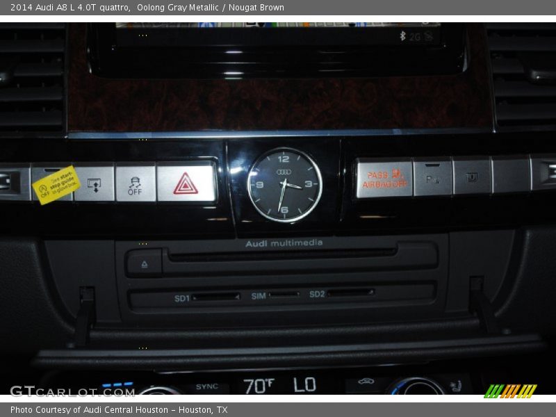 Oolong Gray Metallic / Nougat Brown 2014 Audi A8 L 4.0T quattro