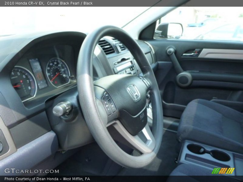 Crystal Black Pearl / Black 2010 Honda CR-V EX