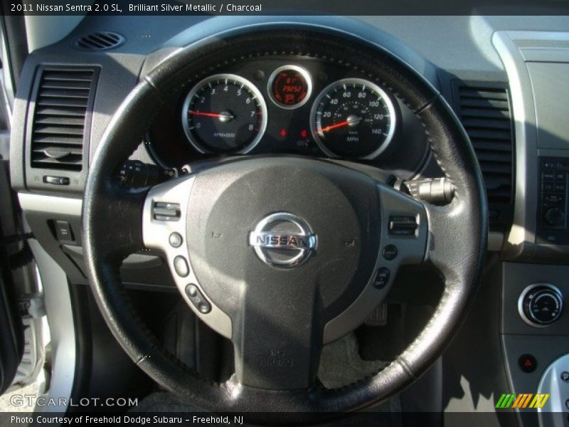 Brilliant Silver Metallic / Charcoal 2011 Nissan Sentra 2.0 SL