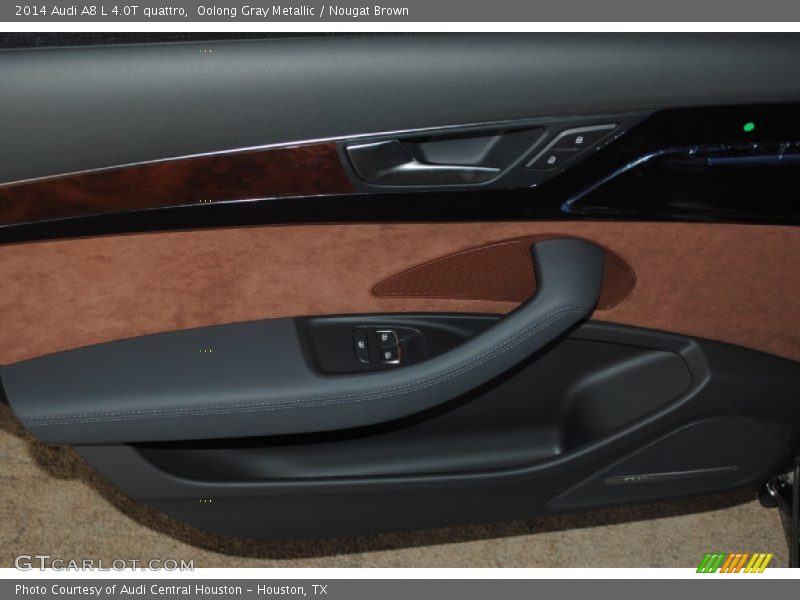 Oolong Gray Metallic / Nougat Brown 2014 Audi A8 L 4.0T quattro